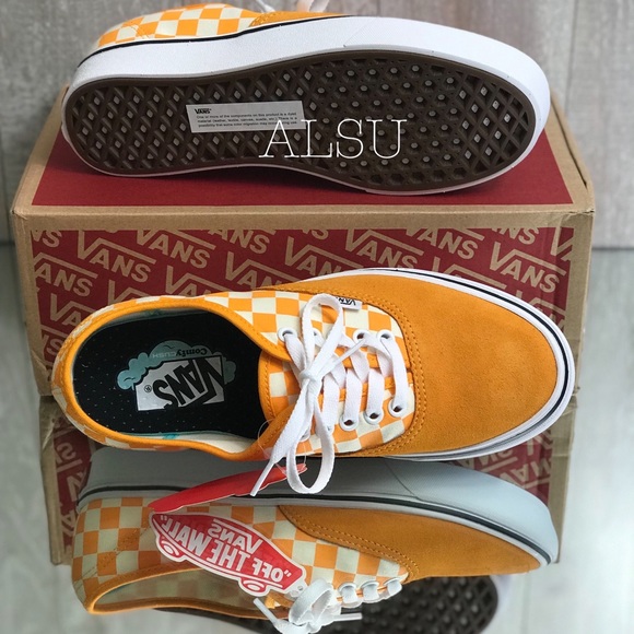 VANS Comfycush Authentic Checker Zinnia Yellow W - Picture 5 of 8